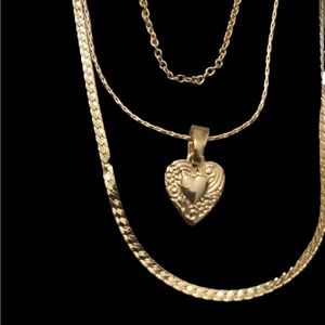 Necklace 3 layer heart necklace. NWT